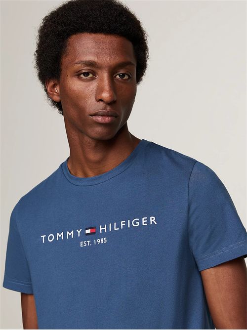 t-shirt uomo blu TOMMY HILFIGER | MW0MW11797DBZ